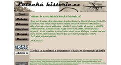 Desktop Screenshot of letecka-historie.cz